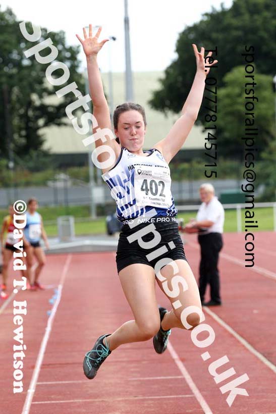 Women and Girls long jump, 2021 North Eastern Track and Field Champs., Middesbrough. Photo: David T. Hewitson/Sports for All Pics